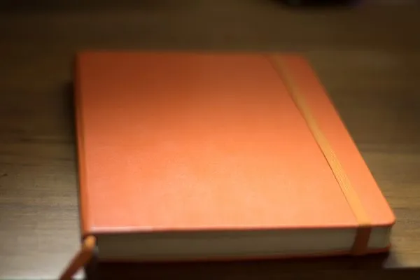 Bullet journaling with a orange Leuchtturm 1917 Dotted Medium Journal