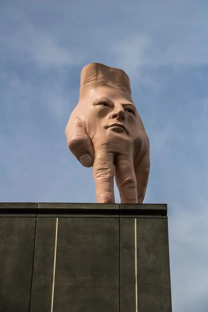 Quasi Hand Sculpture - Christchurch Art Gallery Roof